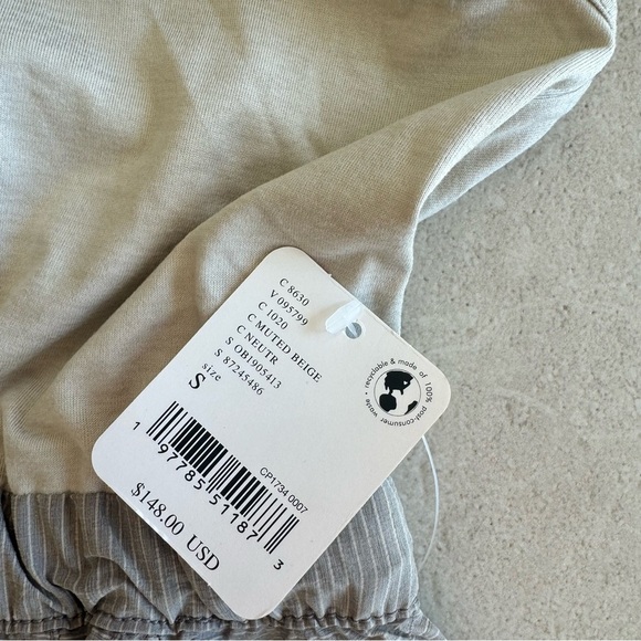 Free People Movement Back Packer Onesie Jumpsuit Color Muted Beige Size S - Picture 2 of 10